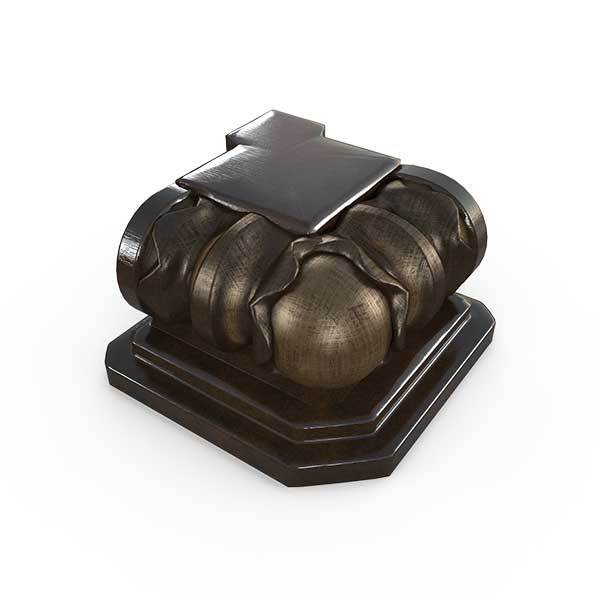 Gardenstone Classic Planter Feet Pedestals Gardenstone Golden Bronze Square 
