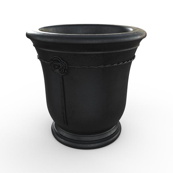 Gardenstone Elletra Planters Gardenstone Etched Black Small 