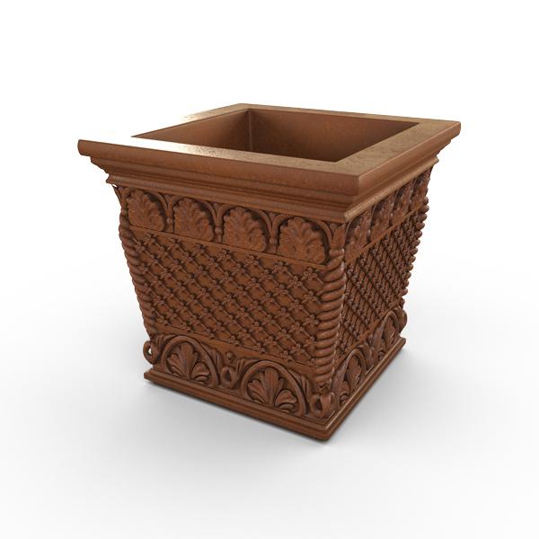 Gardenstone Floral Weave Box Planters Gardenstone Corten Steel 