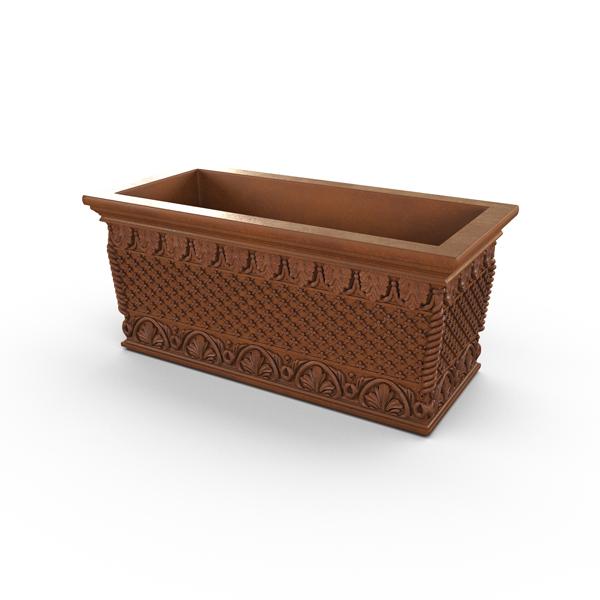 Gardenstone Floral Weave Trough Planters Gardenstone Corten Steel 